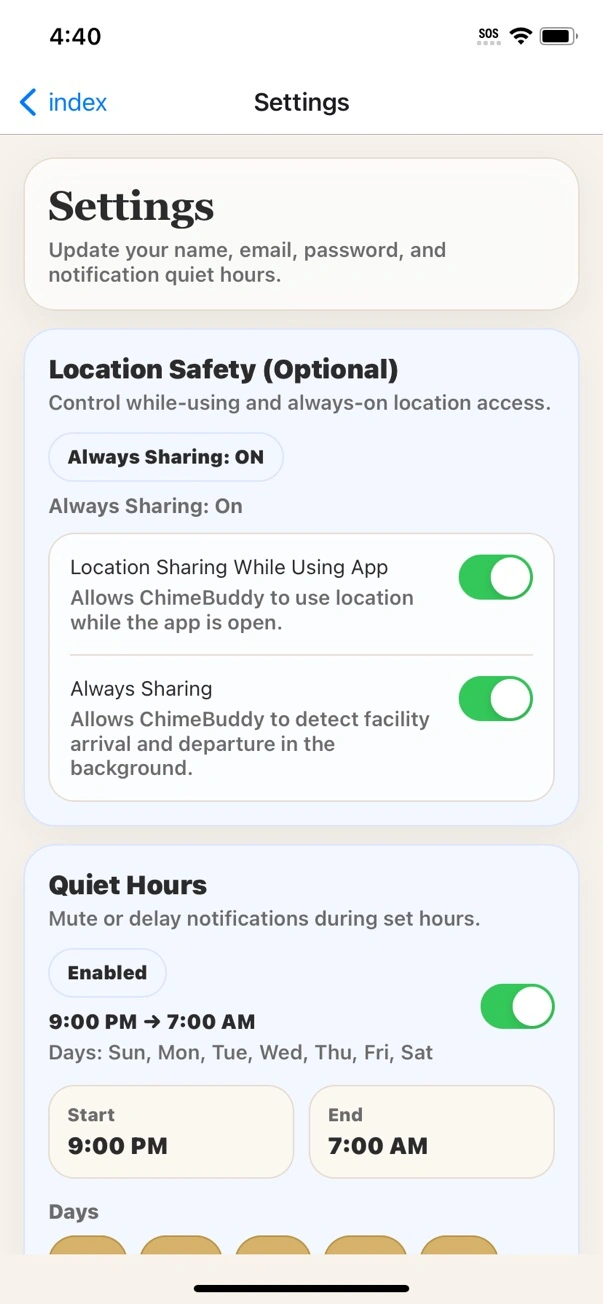 12. Safety & Family Access preview